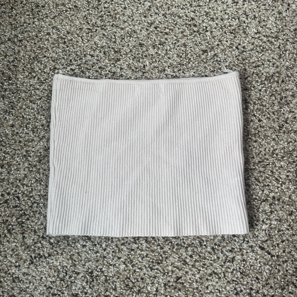 PacSun Top Ribbed Tube Top Size Small NWT Cream - Picture 4 of 5